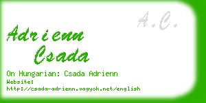 adrienn csada business card